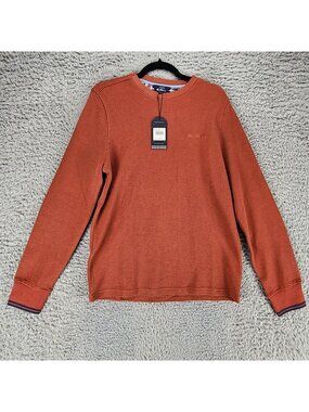 Ben Sherman Shirt Mens Small Burnt Henna Brown Long Sleeve Casual *NWT*